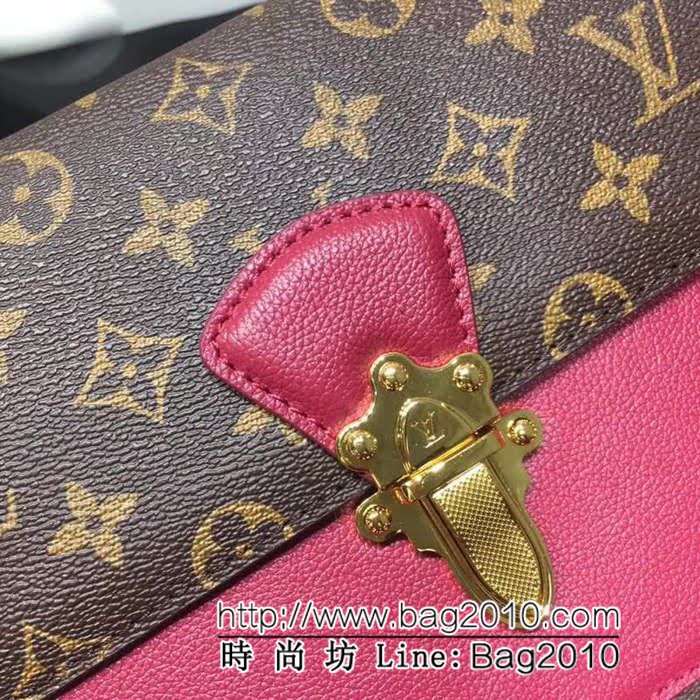 路易威登LV頂級原單M41731Monogram帆布和小牛皮 鏈條百搭時尚包 YDH2009